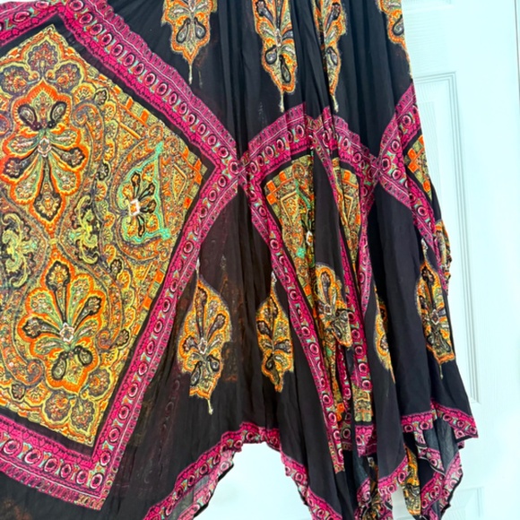 Free People Black Handkerchief Skirt - Picture 2 of 3